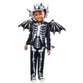 Black-White - Front - Rubies Toddler Dragon Skeleton Halloween Costume