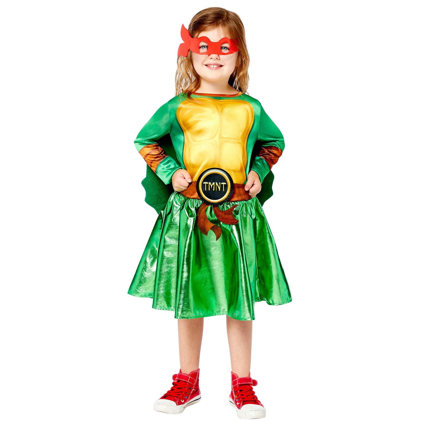 Green-Yellow - Front - Teenage Mutant Ninja Turtles Girls Costume