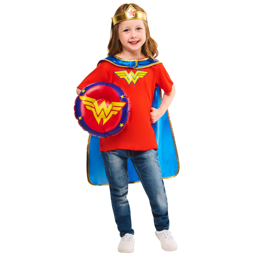 Red-Blue-Golden - Front - Wonder Woman Girls Costume