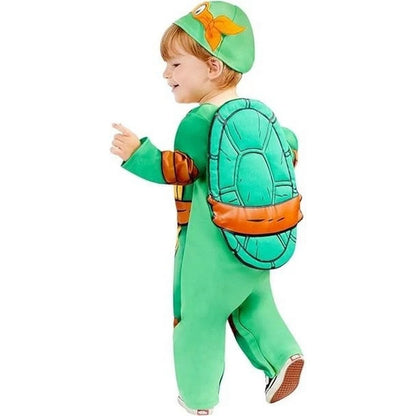 Green-Yellow - Back - Teenage Mutant Ninja Turtles Baby Costume