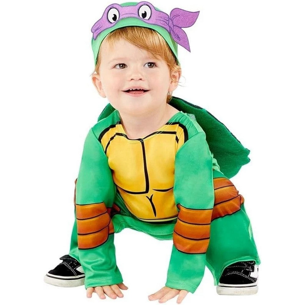 Green-Yellow - Side - Teenage Mutant Ninja Turtles Baby Costume