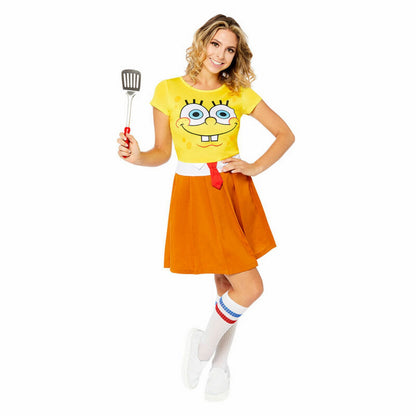 Yellow-Brown - Front - SpongeBob SquarePants Womens-Ladies Costume