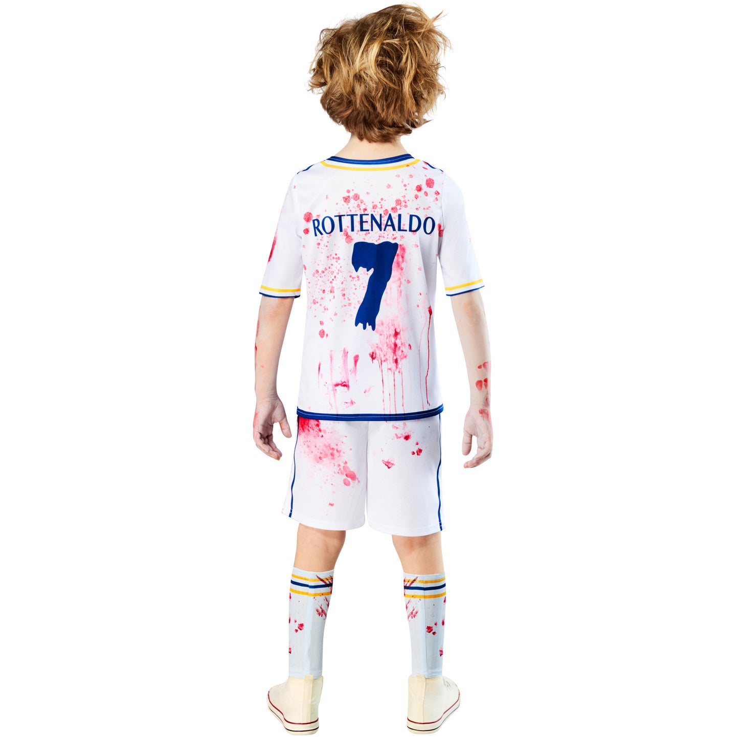 White - Back - Bristol Novelty Childrens-Kids Rottenaldo Zombie Costume