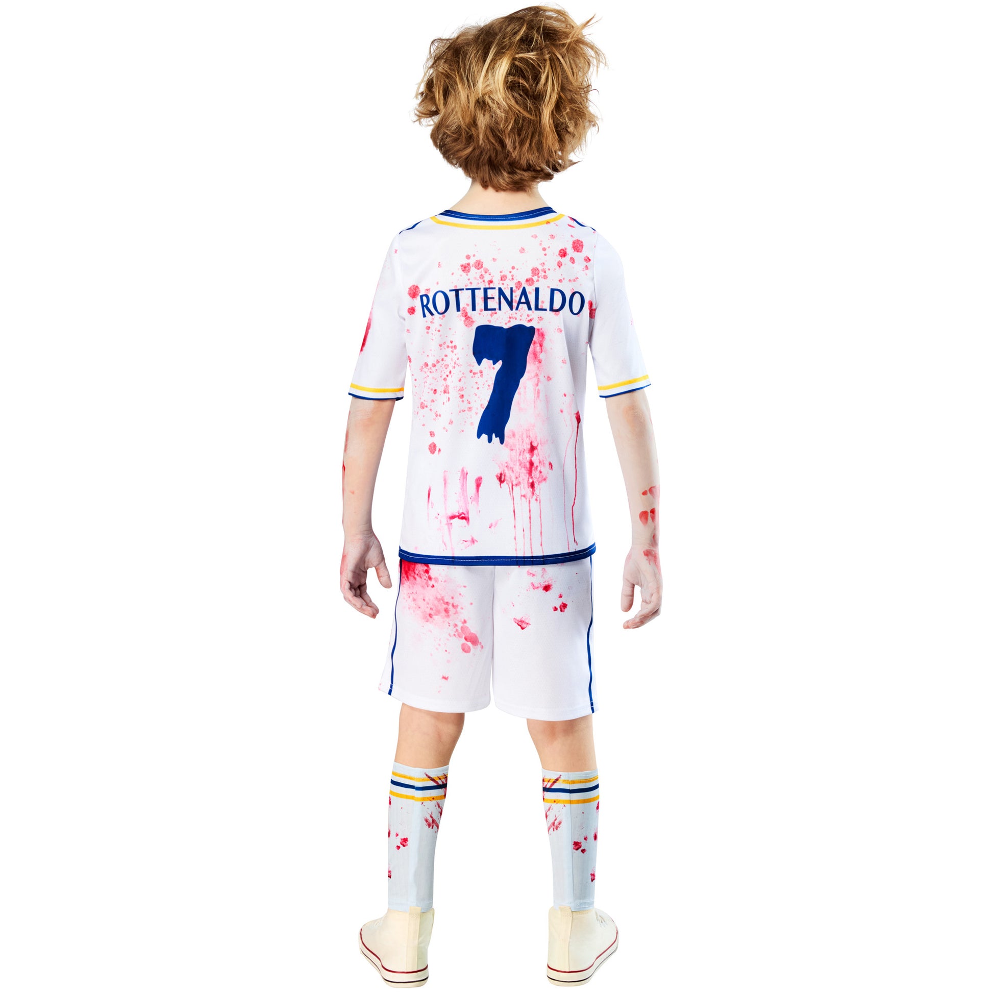 White - Back - Bristol Novelty Childrens-Kids Rottenaldo Zombie Costume
