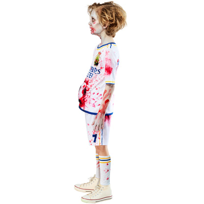 White - Side - Bristol Novelty Childrens-Kids Rottenaldo Zombie Costume