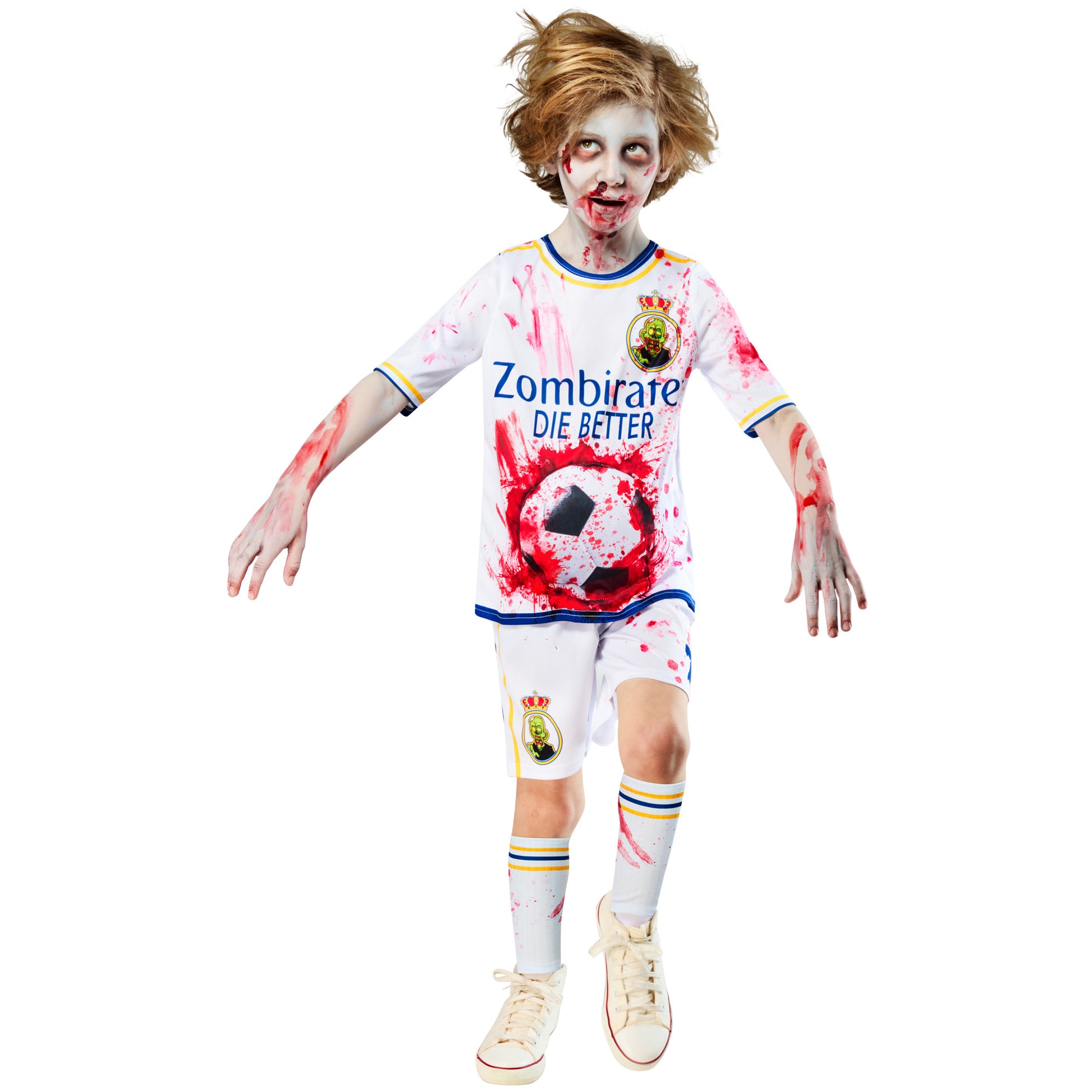White - Pack Shot - Bristol Novelty Childrens-Kids Rottenaldo Zombie Costume