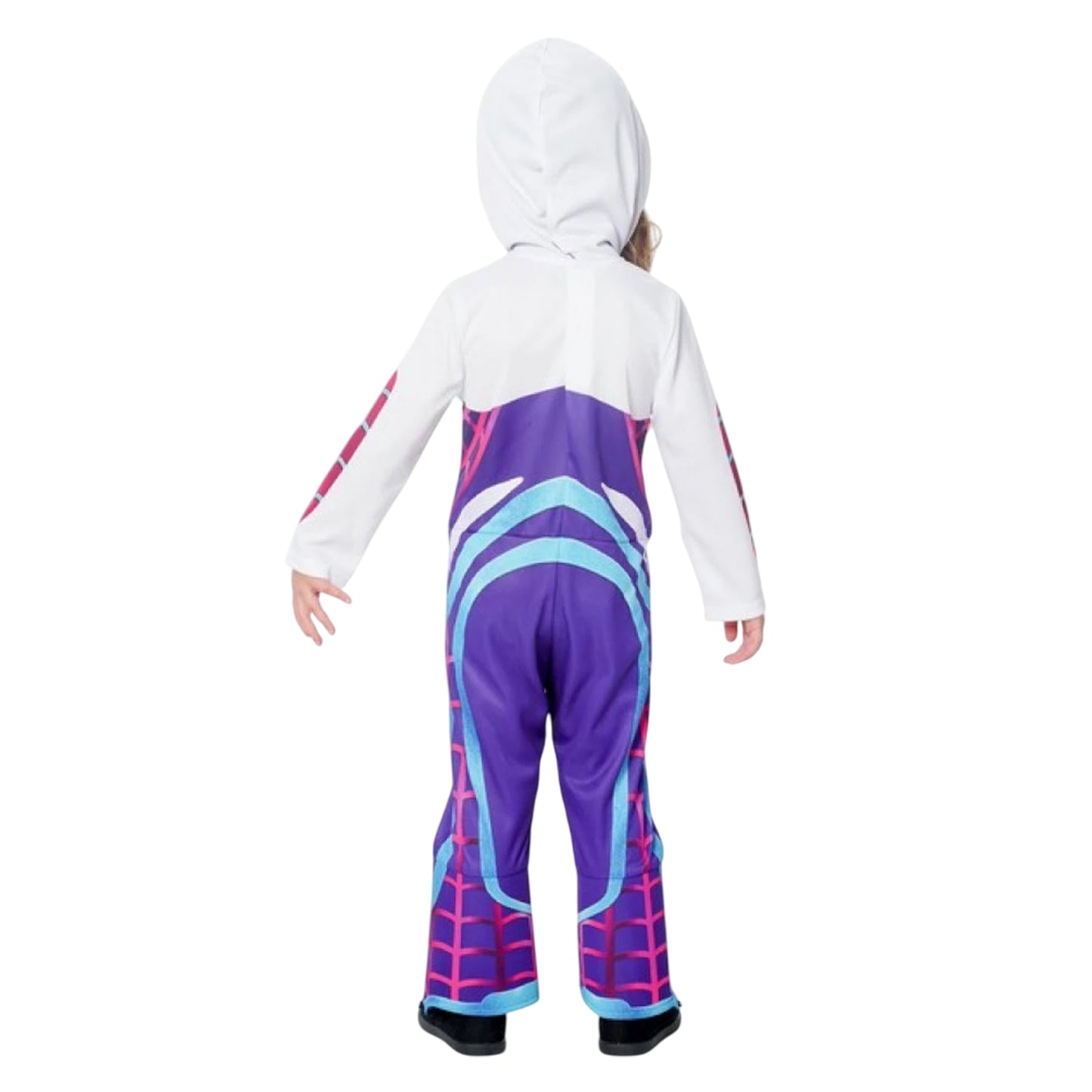 Purple - Back - Bristol Novelty Childrens-Kids Ghost-Spider Costume