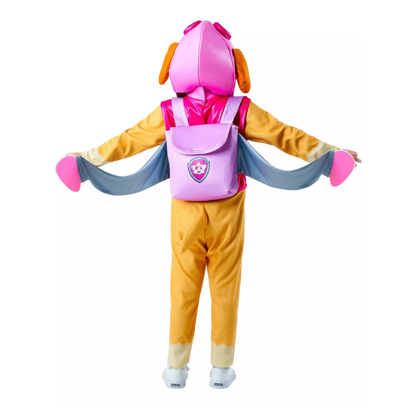 Brown-Pink - Back - Paw Patrol Childrens-Kids Skye Costume