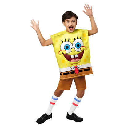 Yellow-Brown - Front - SpongeBob SquarePants Childrens-Kids Costume