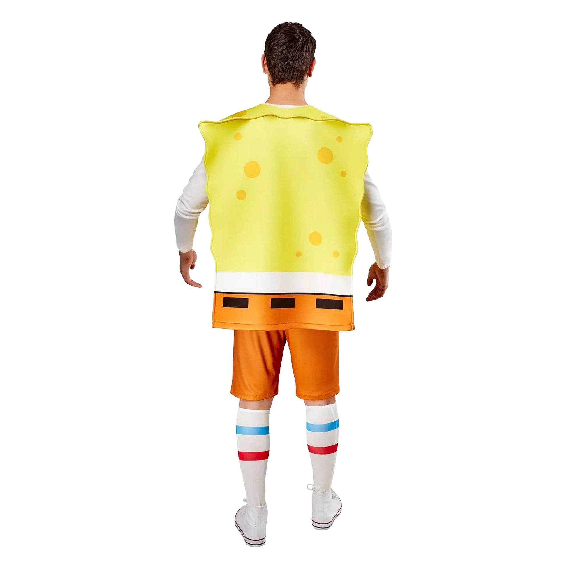Brown-Yellow - Back - SpongeBob SquarePants Unisex Adult Costume