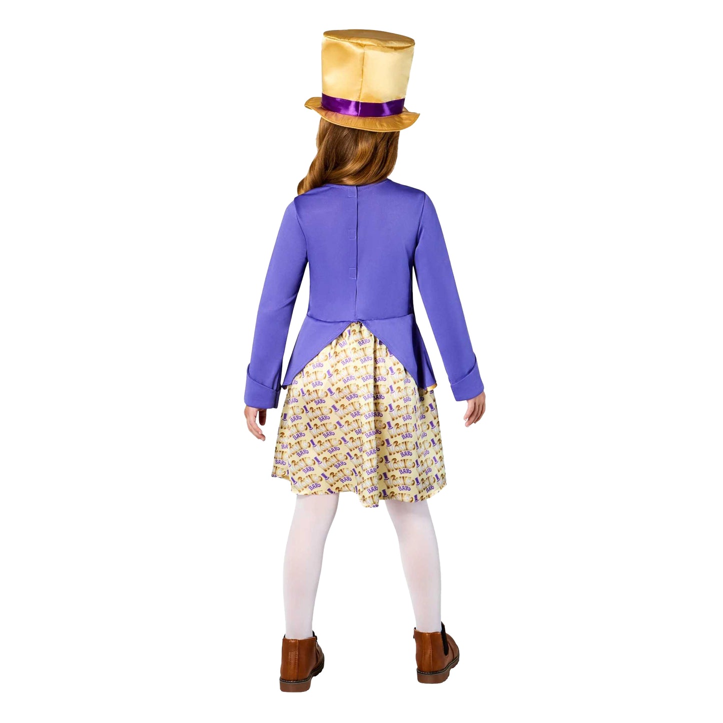 Purple - Back - Willy Wonka & The Chocolate Factory Girls Willy Wonka Costume