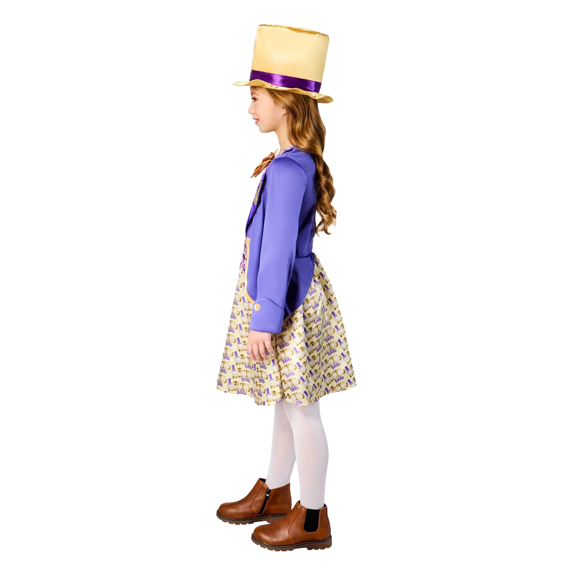 Purple - Side - Willy Wonka & The Chocolate Factory Girls Willy Wonka Costume