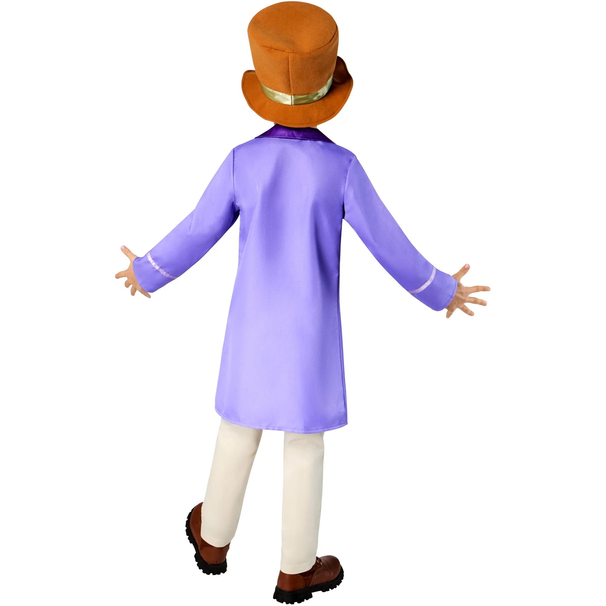 Purple - Back - Willy Wonka & The Chocolate Factory Boys Willy Wonka Costume