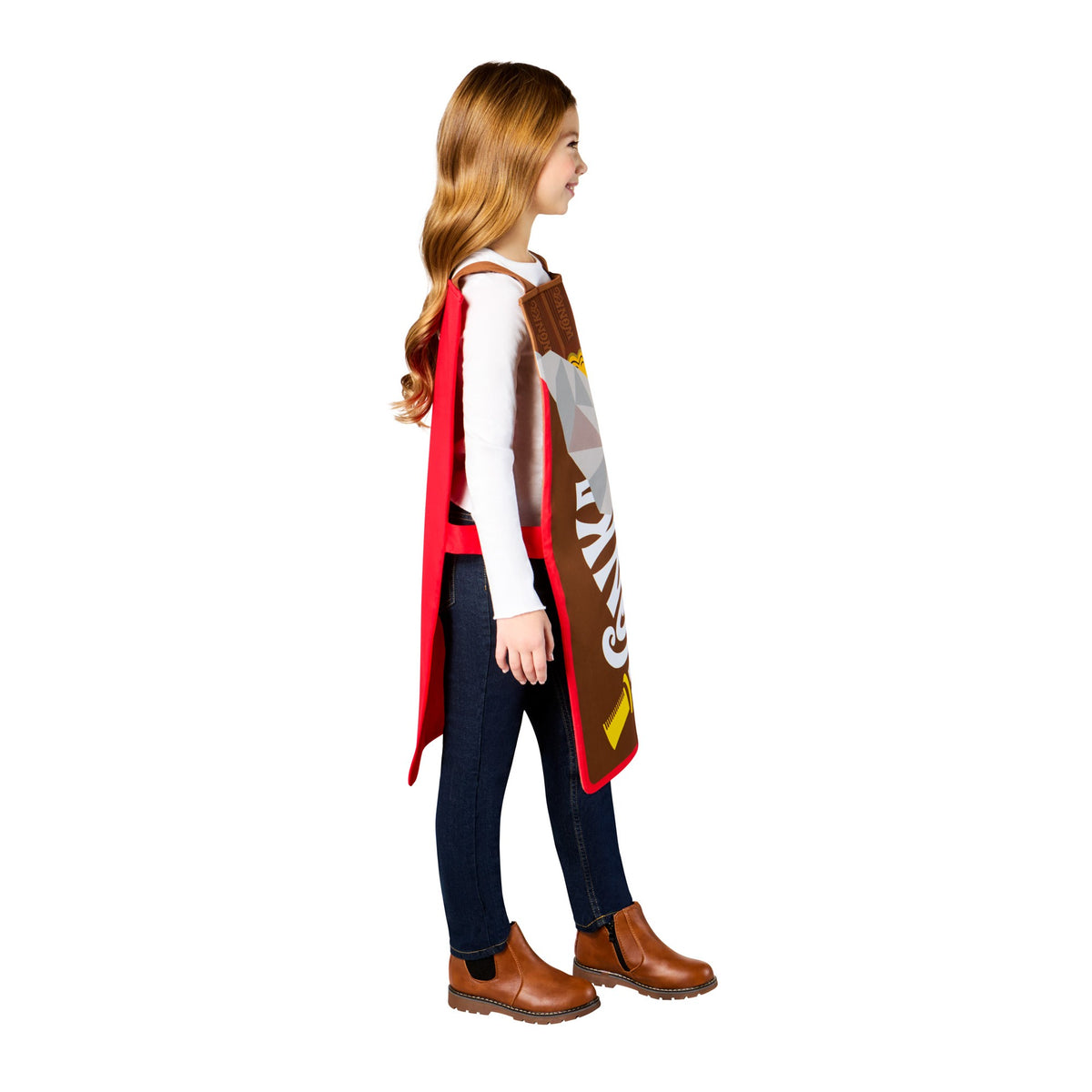 Brown - Lifestyle - Willy Wonka & The Chocolate Factory Childrens-Kids Wonka Bar Costume