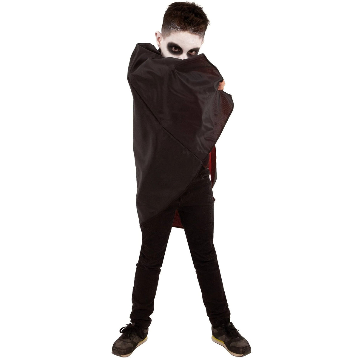 Black-Red - Back - Bristol Novelty Childrens-Kids Vampire Costume Set