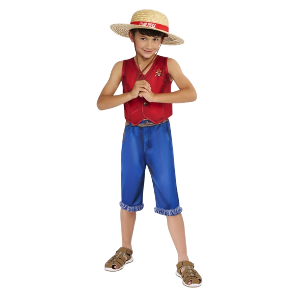 Multicoloured - Front - One Piece Unisex Adult Monkey D. Luffy Costume