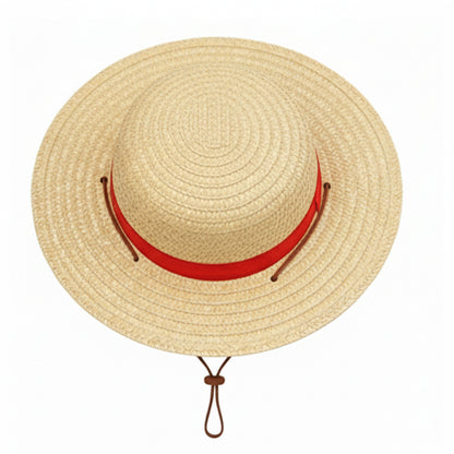 Sand - Back - One Piece Childrens-Kids Monkey D. Luffy Straw Costume Hat