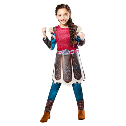 Multicoloured - Front - How To Train Your Dragon Childrens-Kids Astrid Hofferson Battlesuit Costume Dress