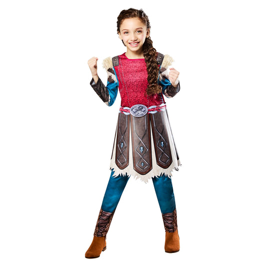 Multicoloured - Front - How To Train Your Dragon Childrens-Kids Astrid Hofferson Battlesuit Costume Dress