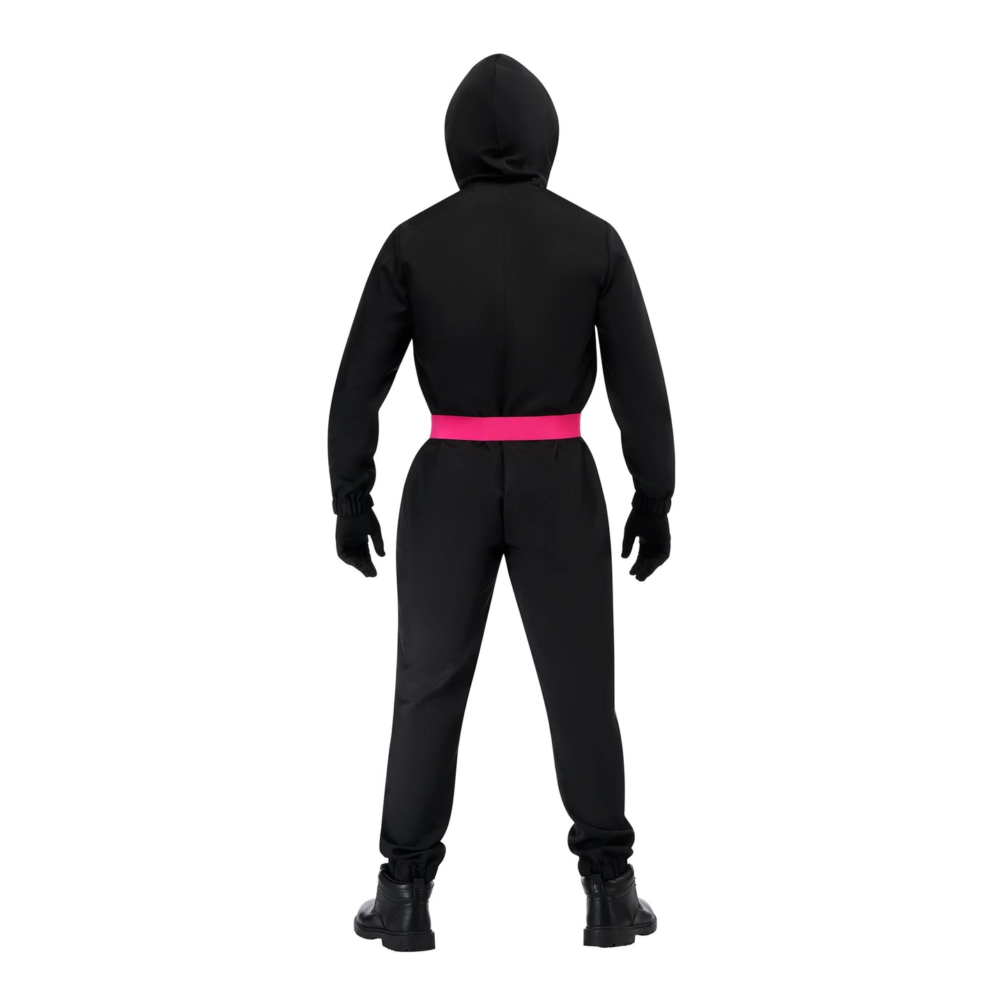 Black - Back - Squid Game Unisex Adult Deluxe Supervisor Costume Set