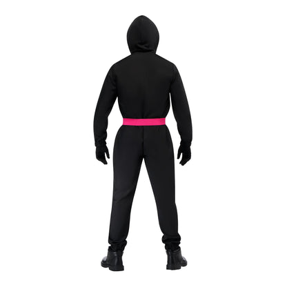 Black - Back - Squid Game Unisex Adult Deluxe Supervisor Costume Set