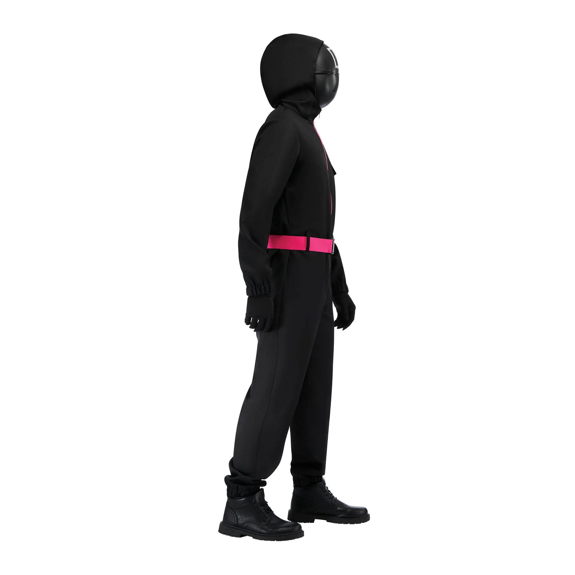 Black - Side - Squid Game Unisex Adult Deluxe Supervisor Costume Set