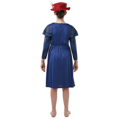 Blue-Black-Red - Back - Mary Poppins Returns Girls Costume Set
