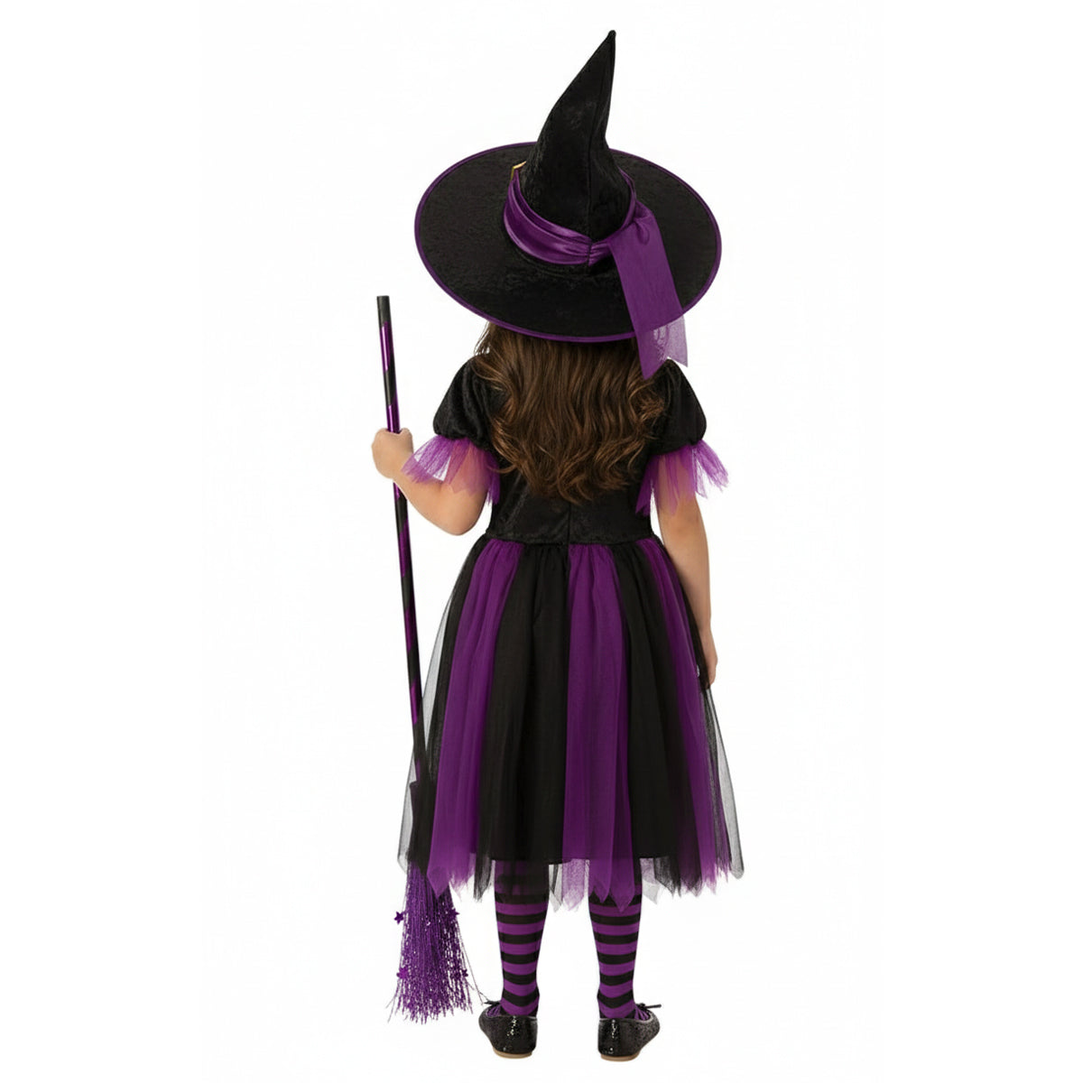 Black-Purple - Back - Rubies Girls Magic Witch Halloween Costume