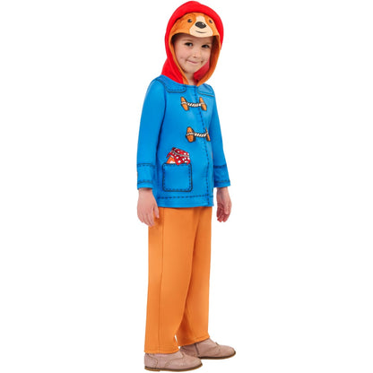Blue-Orange-Red - Side - Paddington Bear Childrens-Kids Classic Costume Set