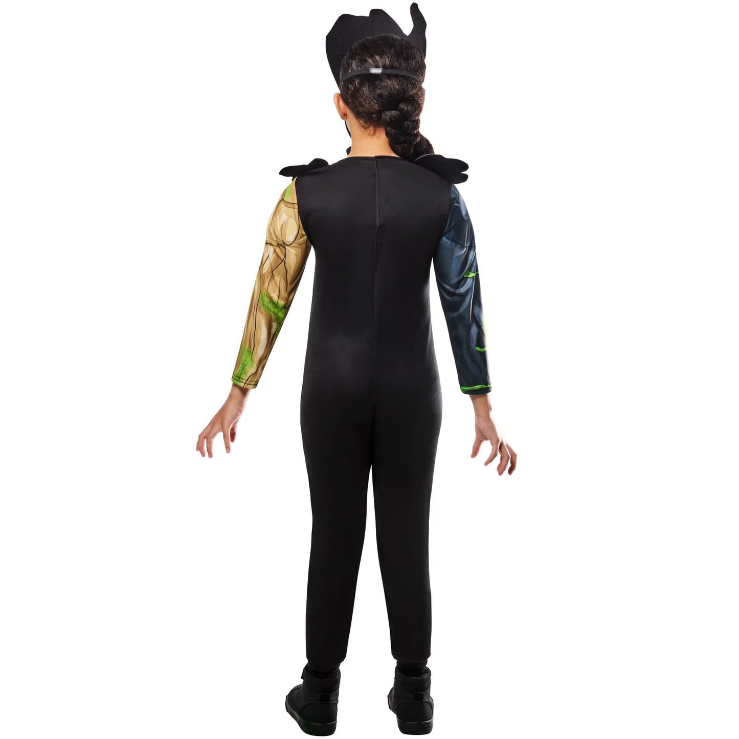 Green-Black-Brown - Back - Marvel Childrens-Kids Venomised Groot Halloween Costume Suit