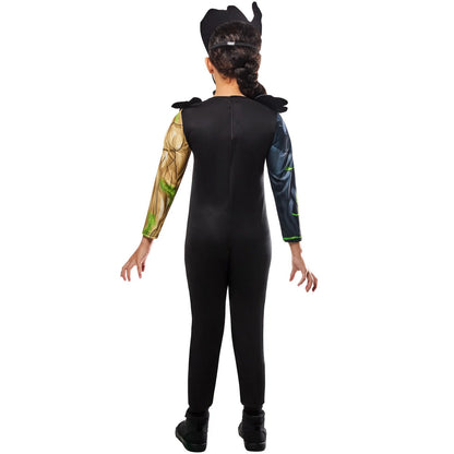 Green-Black-Brown - Back - Marvel Childrens-Kids Venomised Groot Halloween Costume Suit