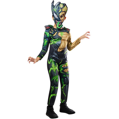 Green-Black-Brown - Pack Shot - Marvel Childrens-Kids Venomised Groot Halloween Costume Suit