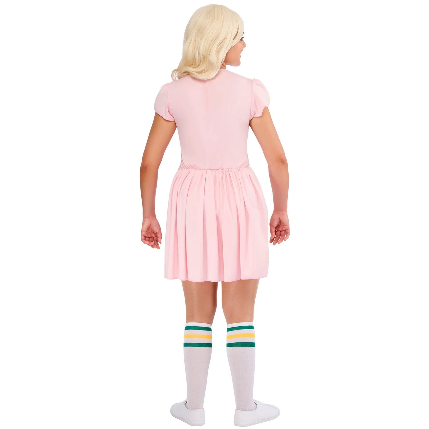 Pink - Back - Stranger Things Womens-Ladies Eleven Costume