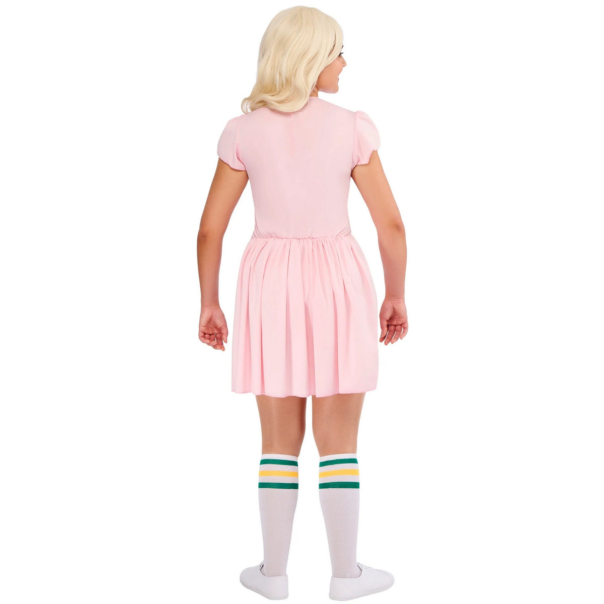 Pink - Back - Stranger Things Womens-Ladies Eleven Costume