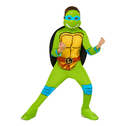 Multicoloured - Back - Teenage Mutant Ninja Turtles Childrens-Kids Leonardo Costume Set