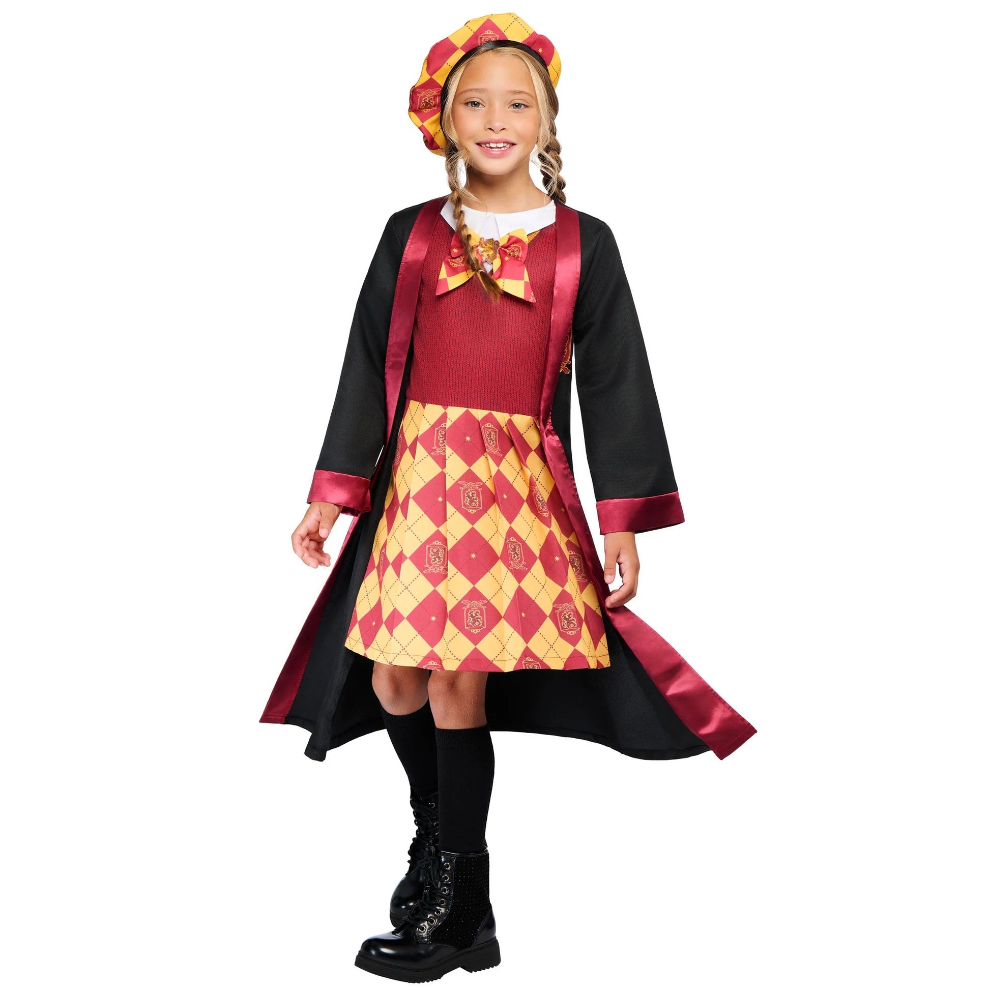Multicoloured - Side - Harry Potter Childrens-Kids Deluxe Gryffindor Costume Set