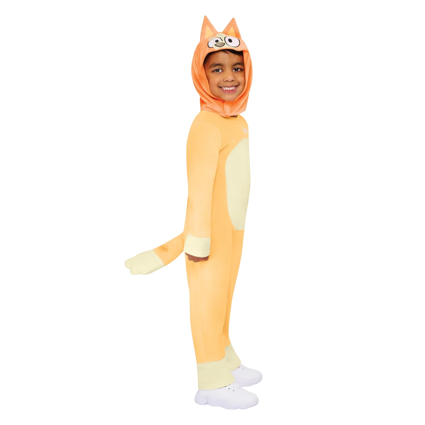 Tan-Beige - Side - Bluey Childrens-Kids Deluxe Bingo Plush Costume Set