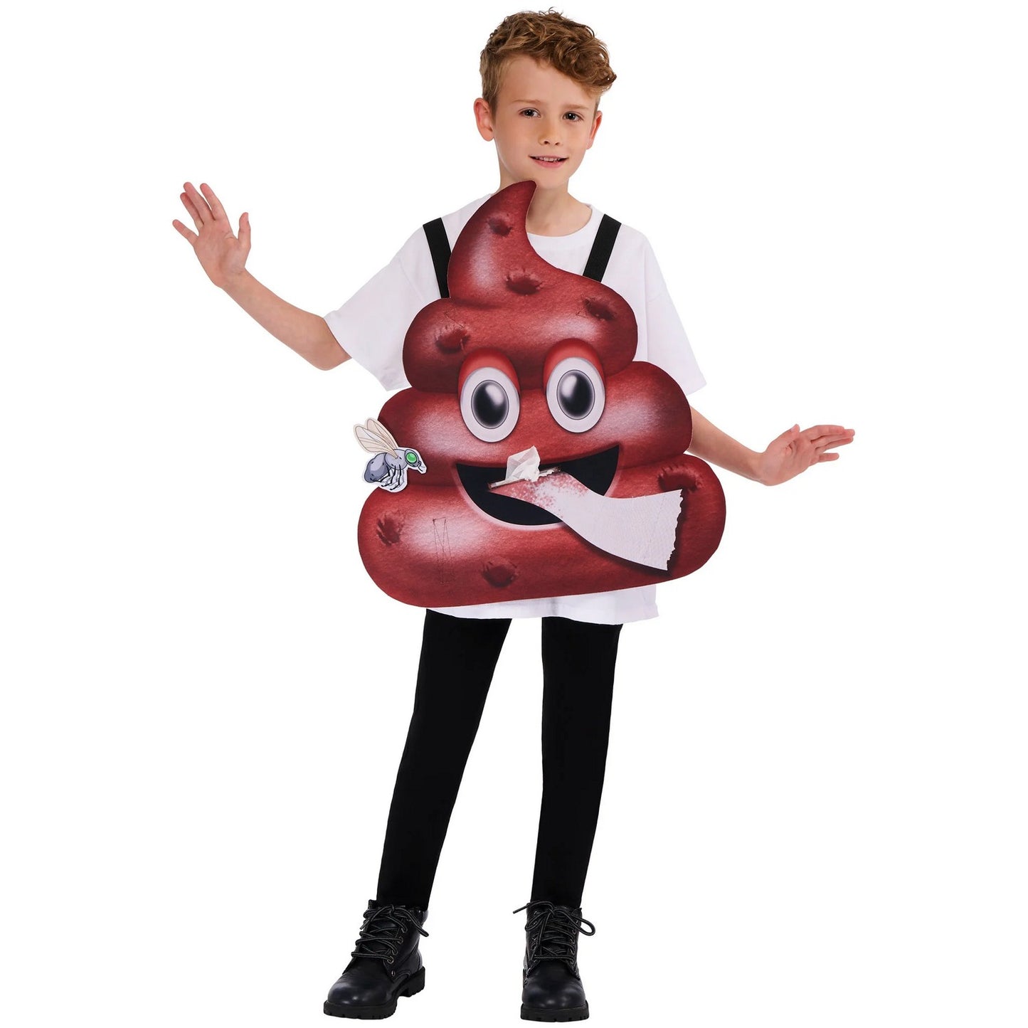 Brown - Front - Bristol Novelty Childrens-Kids Pooper The Brave Tabard