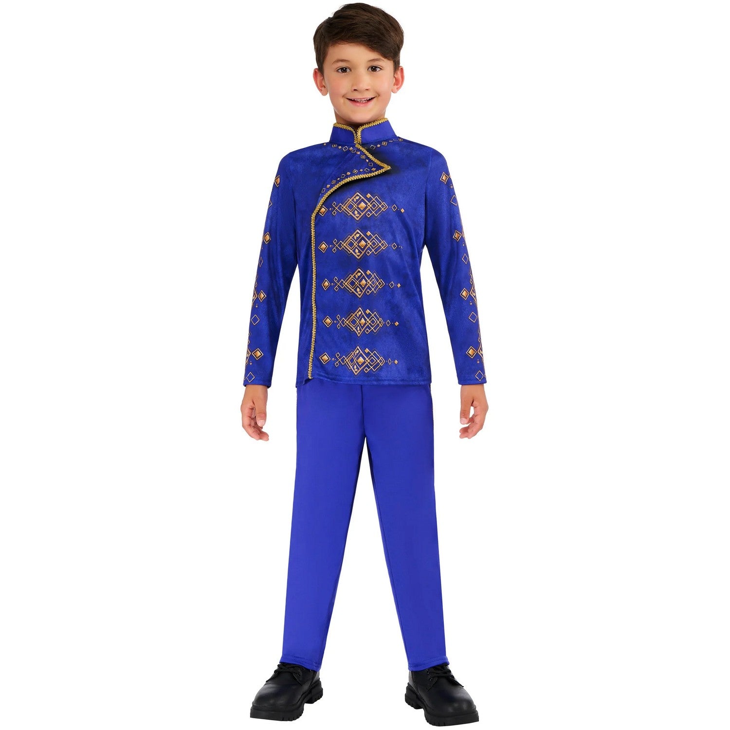 Dark Blue - Side - Bristol Novelty Childrens-Kids Dashing Prince Costume Set