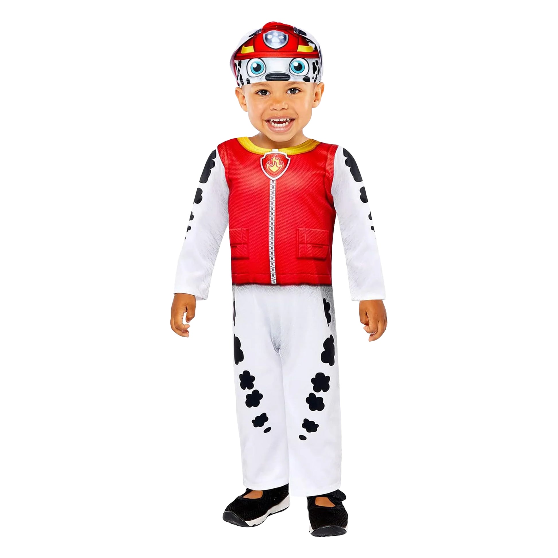 Multicoloured - Front - Paw Patrol Childrens-Kids Classic Marshall Costume Set