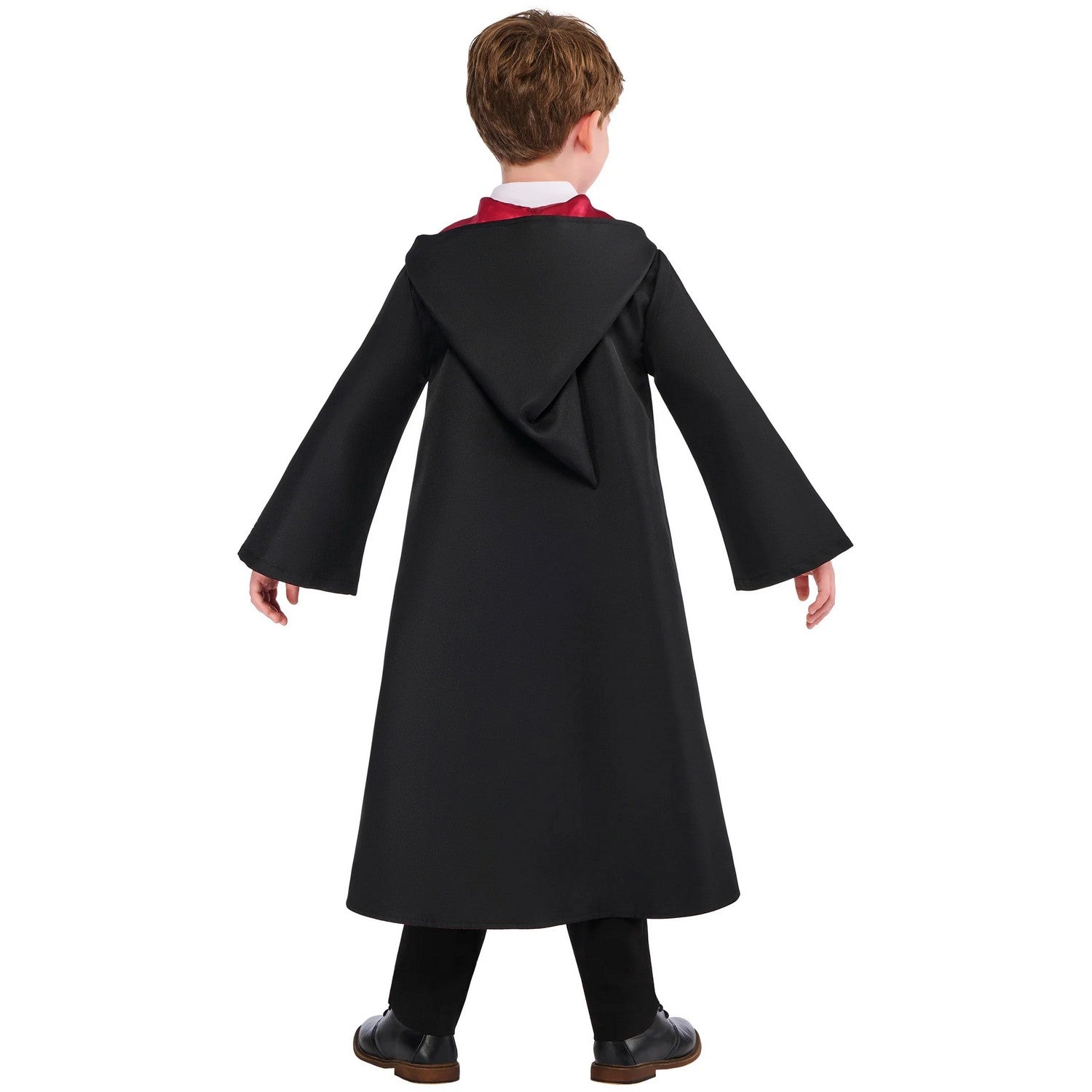 Black - Back - Harry Potter Childrens-Kids Deluxe Gryffindor Robe Set