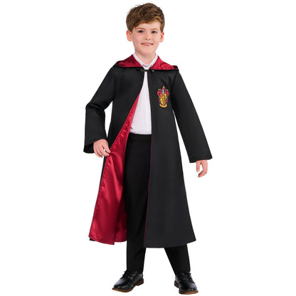 Black - Pack Shot - Harry Potter Childrens-Kids Deluxe Gryffindor Robe Set