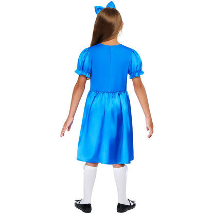 Blue - Back - Matilda Childrens-Kids Deluxe Dress Set