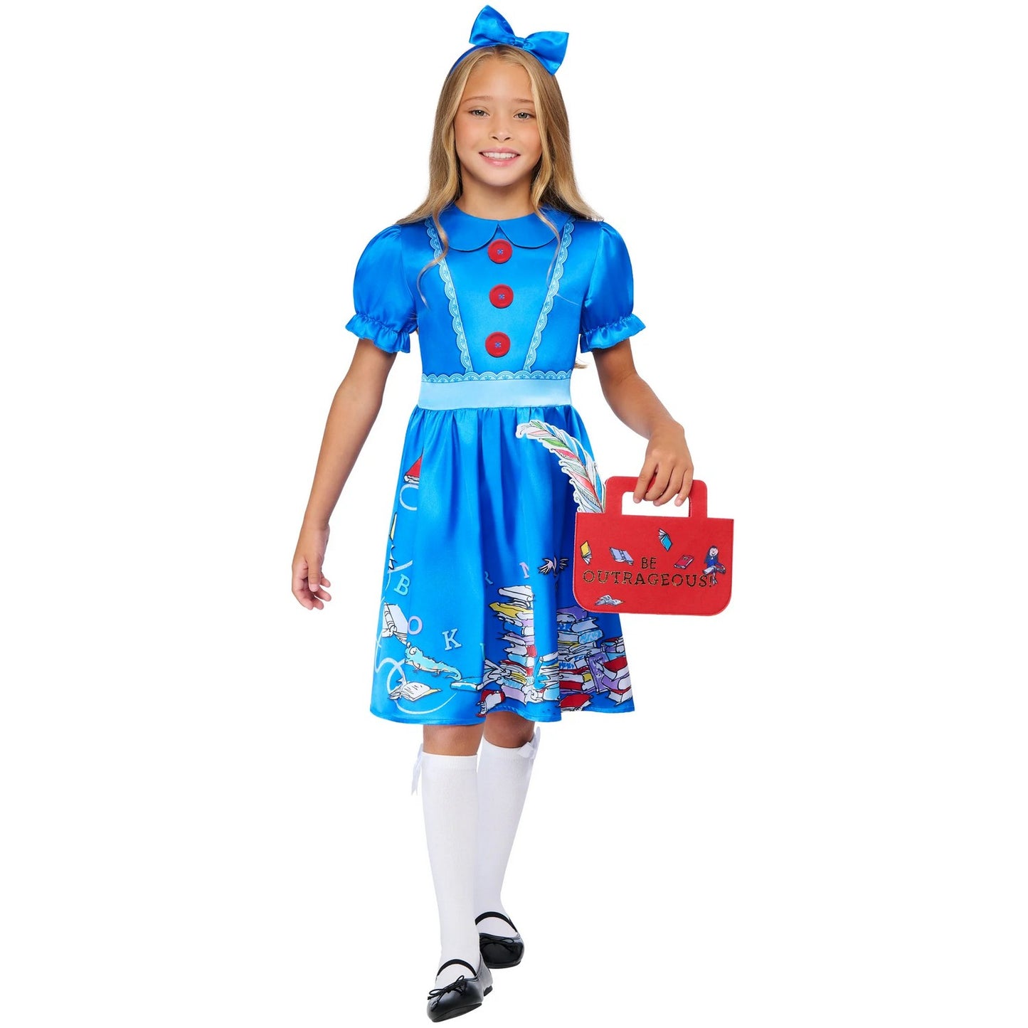 Blue - Front - Matilda Childrens-Kids Deluxe Dress Set