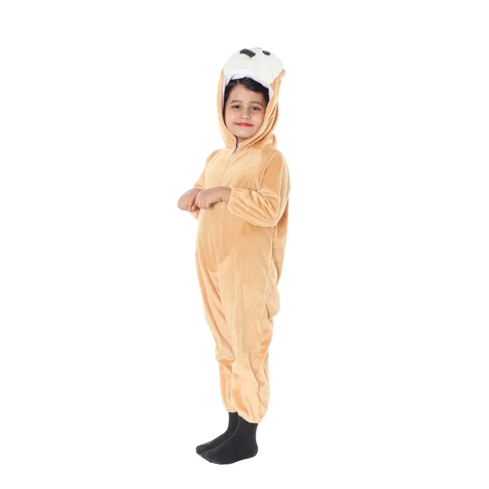 Orange-White - Side - Bristol Novelty Childrens-Kids Squirrel Costume Set