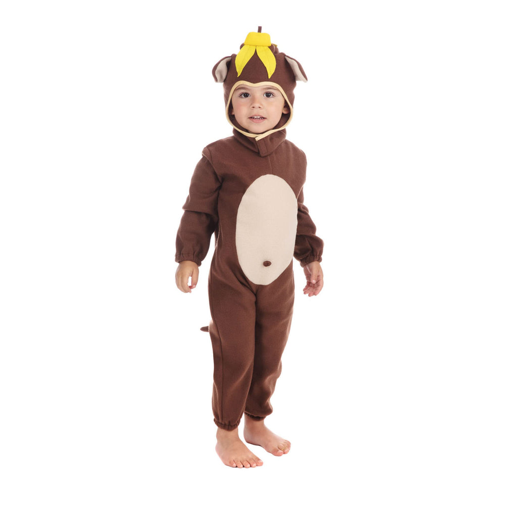Brown-Cream - Front - Bristol Novelty Childrens-Kids Monkey Costume Set