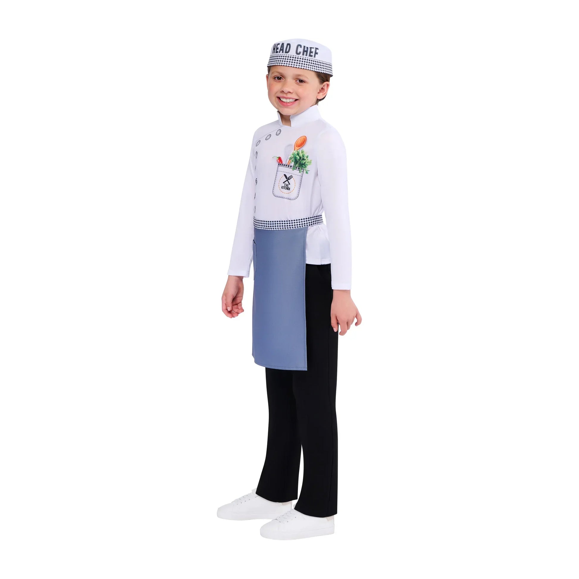 Multicoloured - Side - Bristol Novelty Childrens-Kids Modern Chef Costume Set
