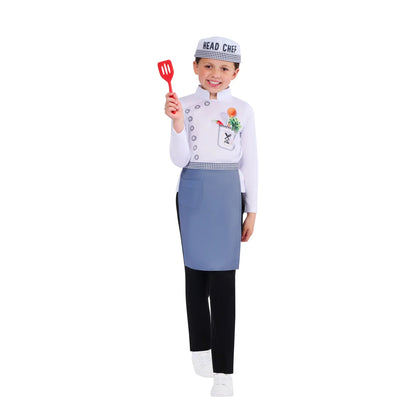 Multicoloured - Front - Bristol Novelty Childrens-Kids Modern Chef Costume Set