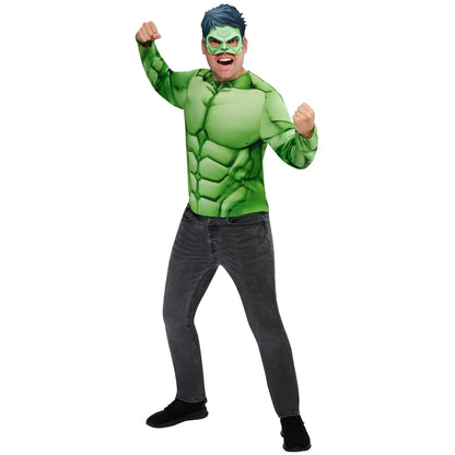 Green - Side - Hulk Mens Costume Top