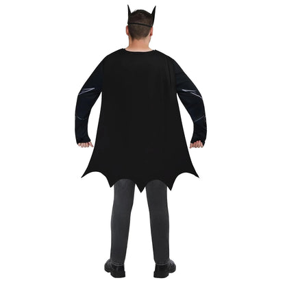 Black-Yellow - Back - Batman Mens Polyester Costume Top